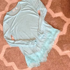 Cato Teal Tunic Top Size M